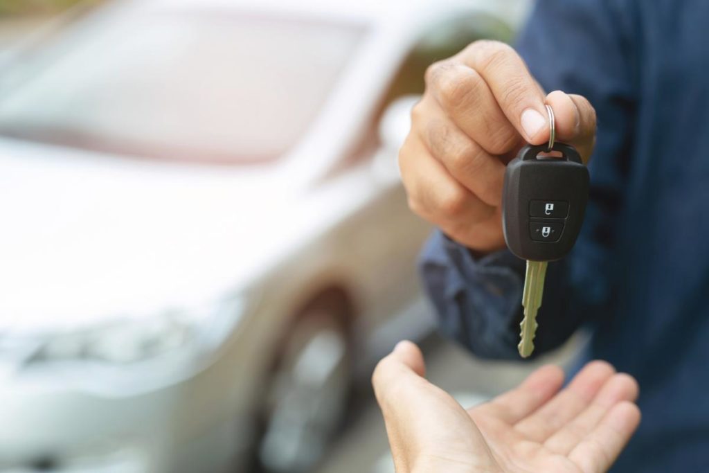 a person handing over their car keys to another person is what to do after a dwi