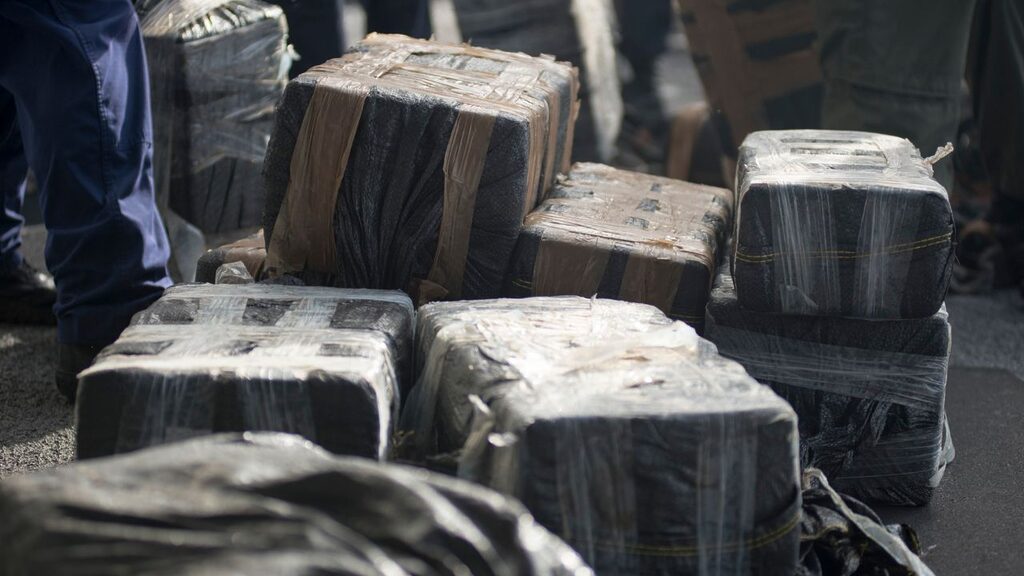 Cocaine which causes coke nose is shipped in blocks